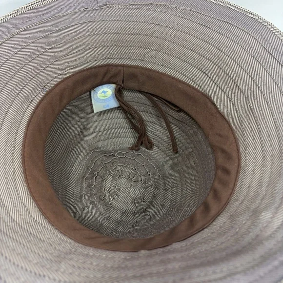 Wallaroo Hat Company Retired Ellie Taunt Tan Packable Sun Hat O/S Adjustable - Picture 8 of 13